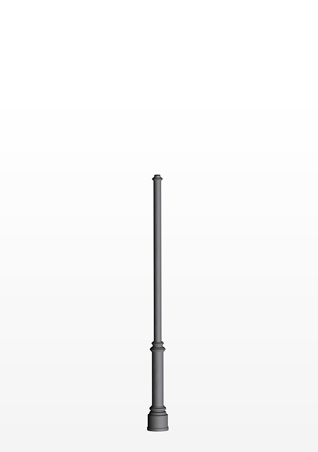 CYLINDRICAL CAST IRON AND STEEL POLE
