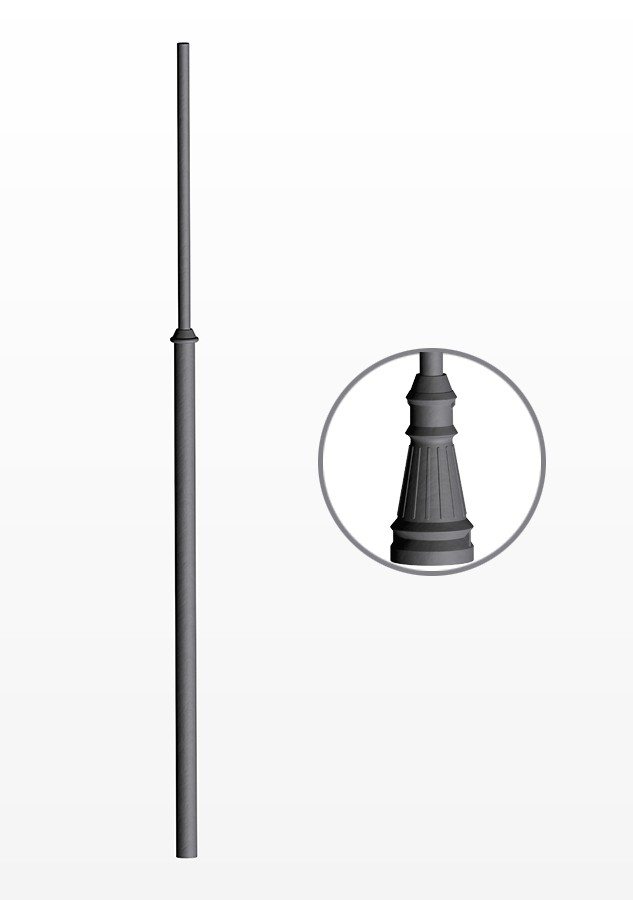 TAPERED CAST-IRON AND STEEL POLES