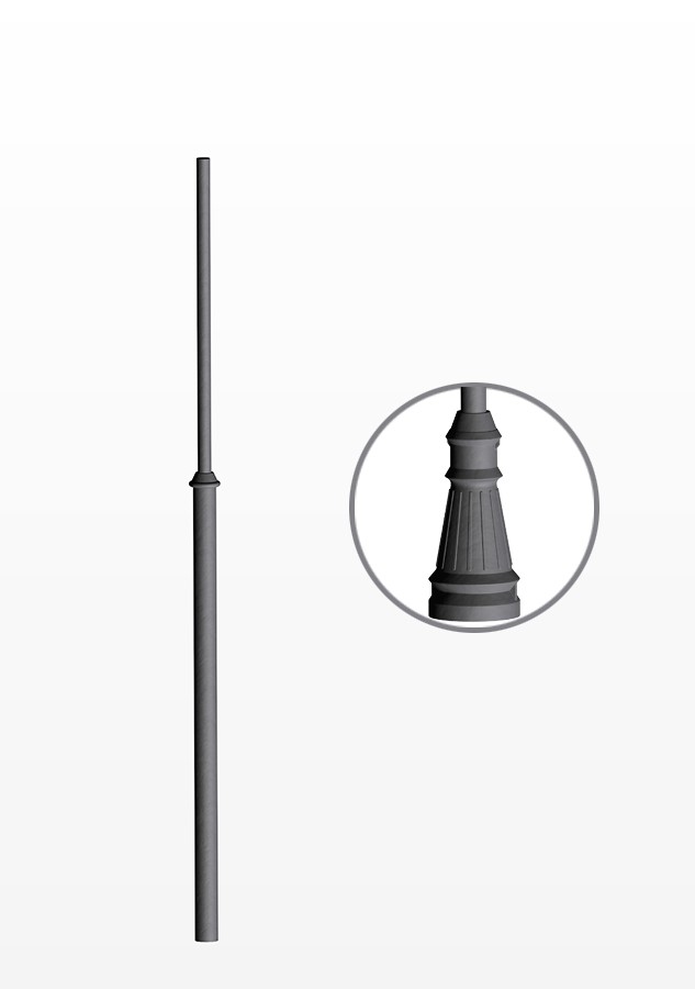 TAPERED CAST-IRON AND STEEL POLE