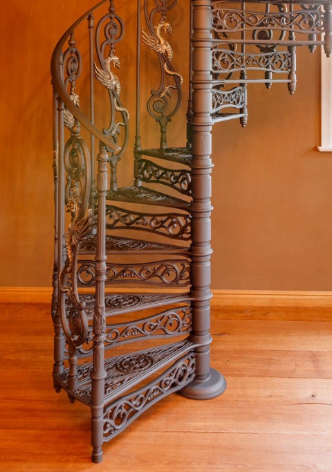 CAST-IRON  SPIRAL STAIRCASE