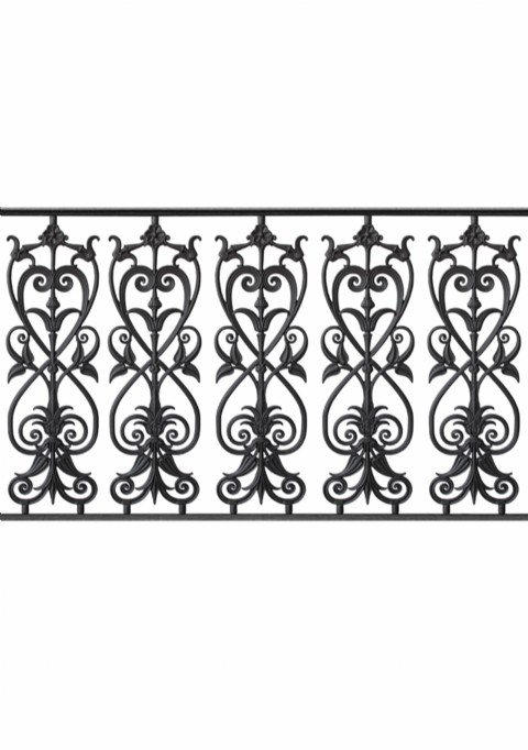  New element for cast iron railings BR26