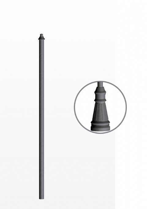 CYLINDRICAL CAST IRON AND STEEL POLE