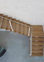 SCALA MONOTRAVE IN ACCIAIO E LEGNO - immagine 4