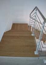 SCALA MONOTRAVE IN ACCIAIO E LEGNO - immagine 2