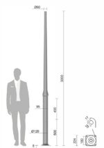 PALO RASTREMATO IN ALLUMINIO - immagine 5