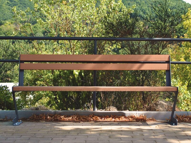 Wood Plastic Composite (WPC) and Steel Bench.
