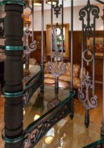 GLASS AND CAST IRON SPIRAL STAIRCASE - Image 6