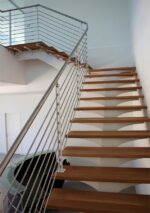 SCALA MONOTRAVE IN ACCIAIO E LEGNO - immagine 6